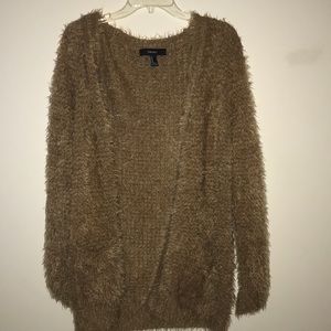 Furry cardigan